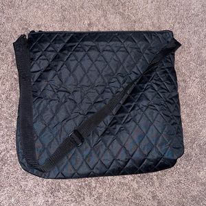 Black Pleated Satchel